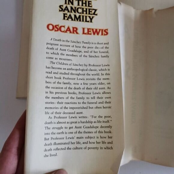 1969 A Death in the Sanchez Family Oscar Lewis HC Book Mexican Culture Anthropol - Picture 4 of 8